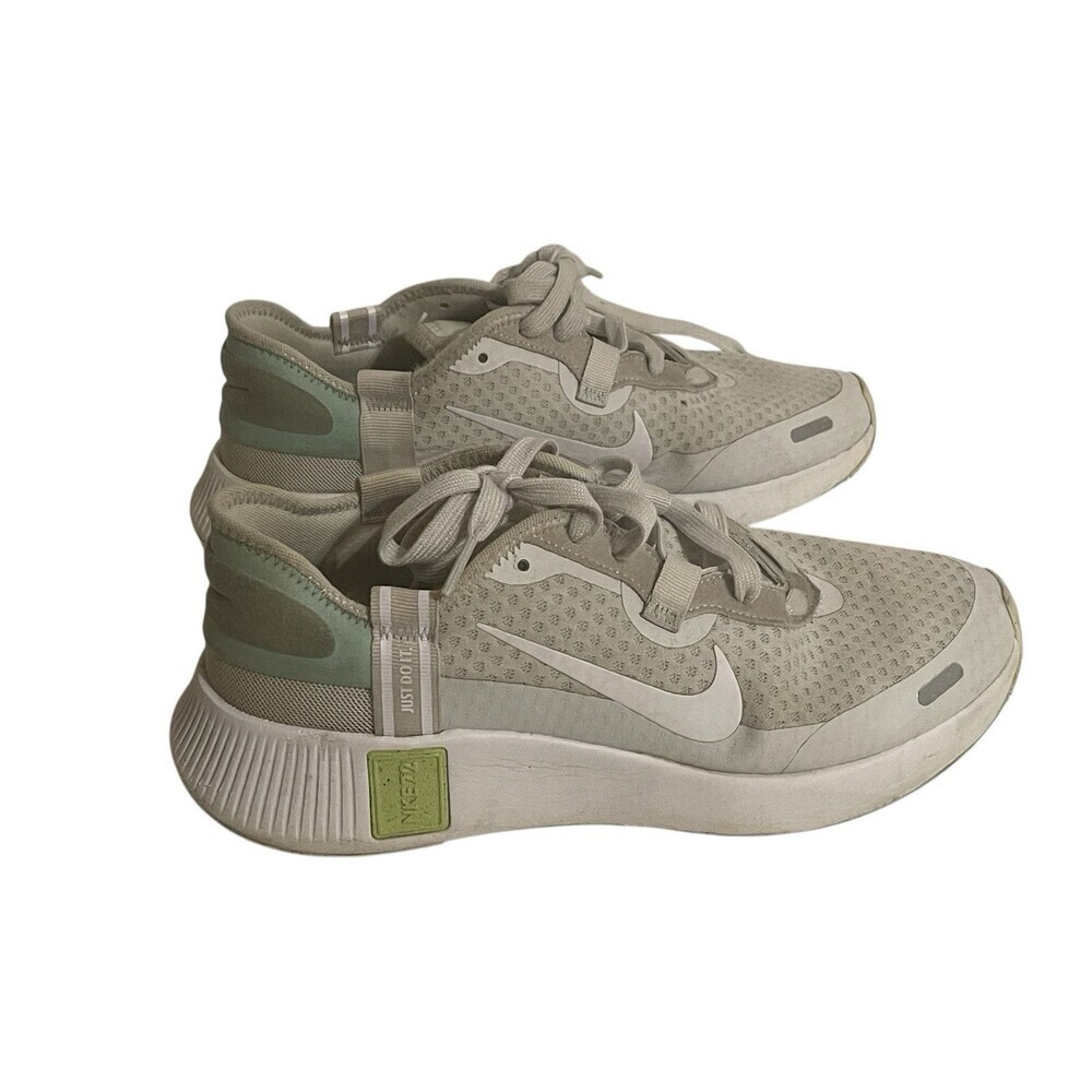 Nike Reposto Women's Size 9 Ivory & Mint Mesh Athletic Shoes Sneakers CZ5630-013